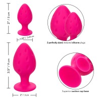 Dúo de Butt Plugs Cheeky Rosa - Juega con Pasión