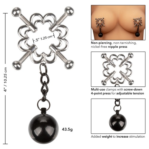 Nipple Grips 4 Point Weighted Nipple Press for Enhanced Pleasure