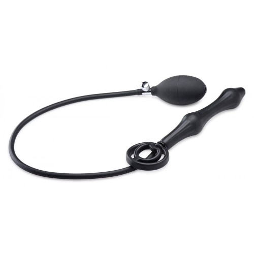 Plug Anal Inflable Master Series Devils Rattle con Anillo de Pene para Placer Travieso