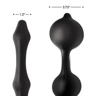 Master Series Devils Rattle Inflatable Anal Plug with Cock Ring for Kinky Pleasure