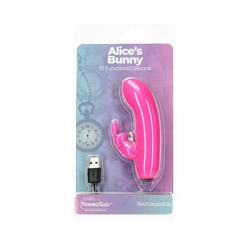 Conejito de Vibración PowerBullet Alice para Doble Placer