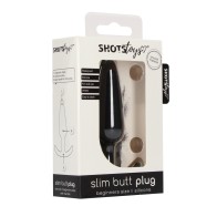 Beginners Size Slim Butt Plug Black