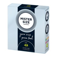 Condones Mister Size 49mm para Placer Personalizado