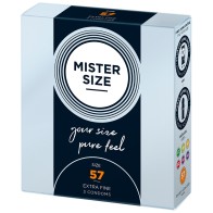 Condones Mister Size 57mm