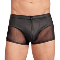 Pantalones de Aspecto Mate con Cierre NEK Negro Grande