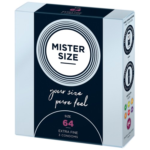 Mister Size 64mm Pure Feel Condoms for Optimal Pleasure