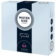 Condones Mister Size 64mm para Placer Sensacional