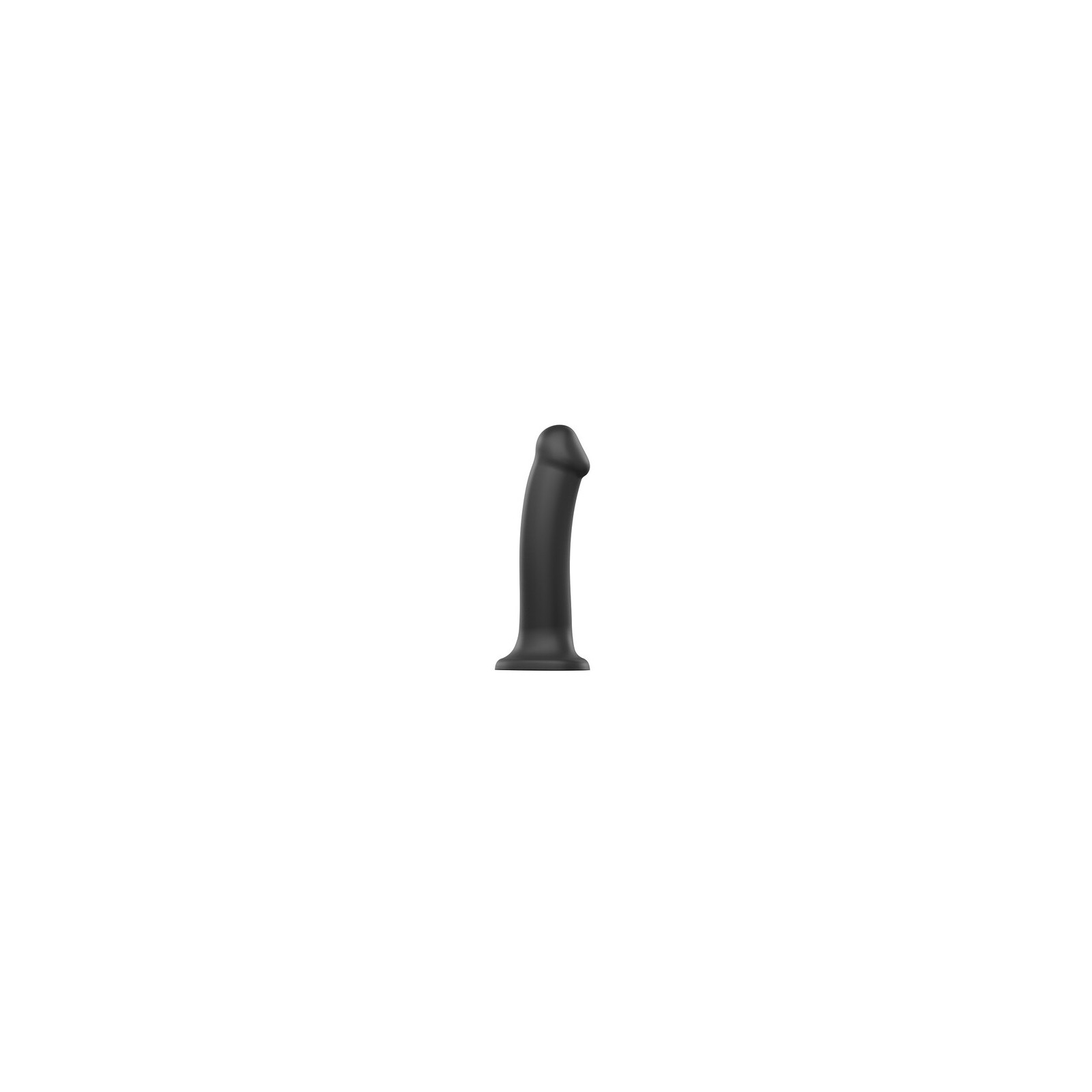 Dildo de Silicona de Doble Densidad Strap On Me Negro Medio