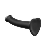 Strap On Me Silicone Dual Density Dildo Medium Black