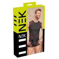 NEK Black Matte Look Sleeveless Shirt for Stylish Wear