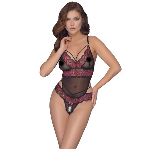 Cottelli Crotchless Body With Lace S/M