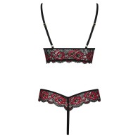 Cottelli Crotchless Body With Lace S/M