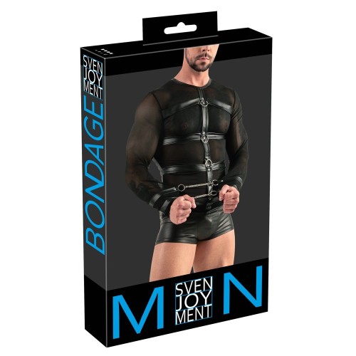 Svenjoyment Long Sleeve Top with Harness and Restraints for Soft Bondage