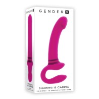 Vibrador Doble Recargable Gender X Sharing Is Caring para Placer Dual