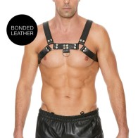 Ouch Chest Bulldog Harness Black