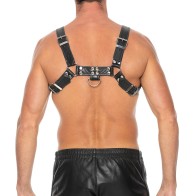 Ouch Chest Bulldog Harness Black