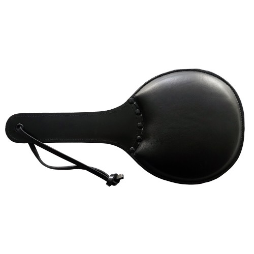 Rouge Leather Padded Ping Pong Paddle for Sensual Play