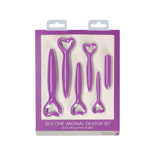 Set de Dilatadores Vaginales de Silicona Púrpura