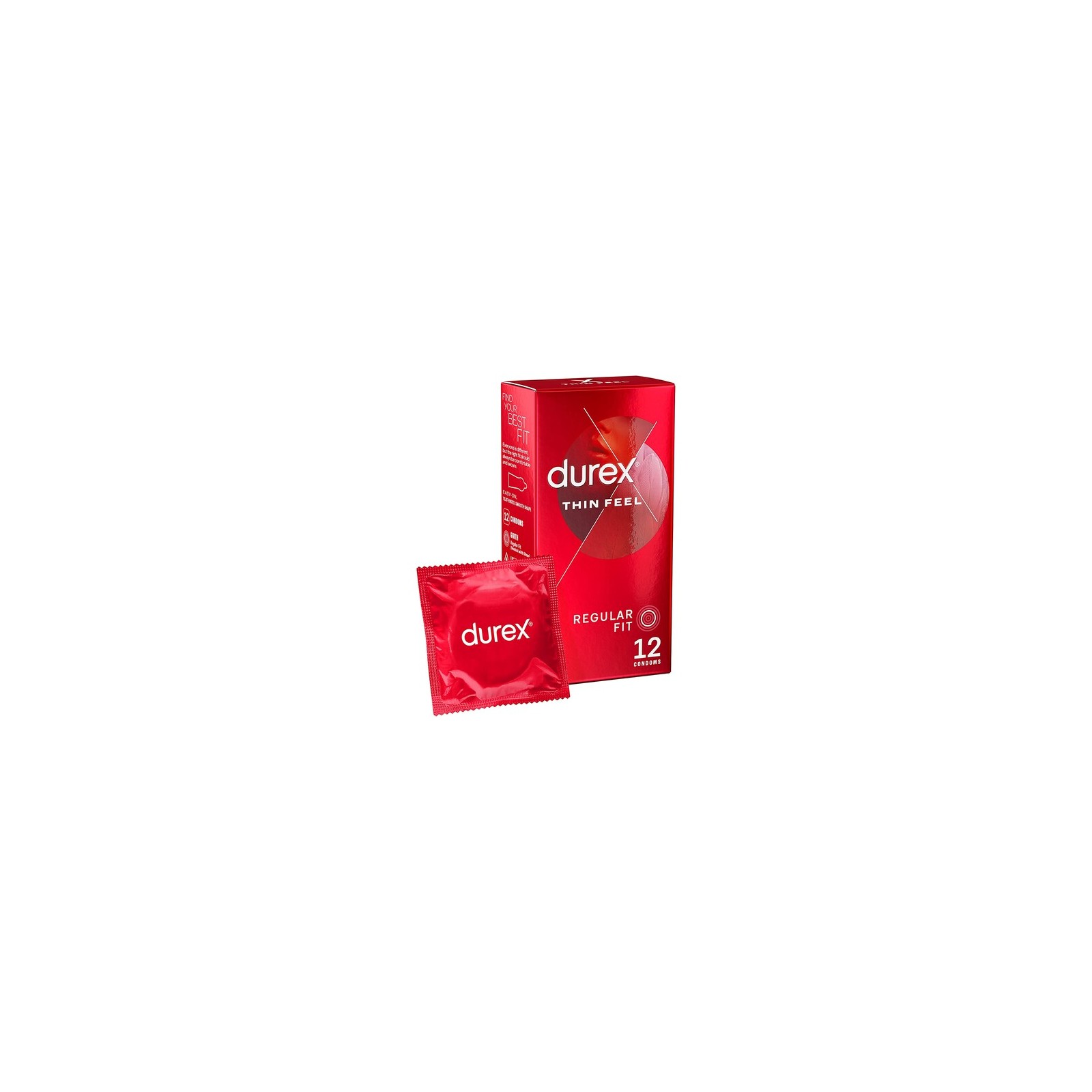 Durex Thin Feel Regular Fit Condoms for Confident Pleasure