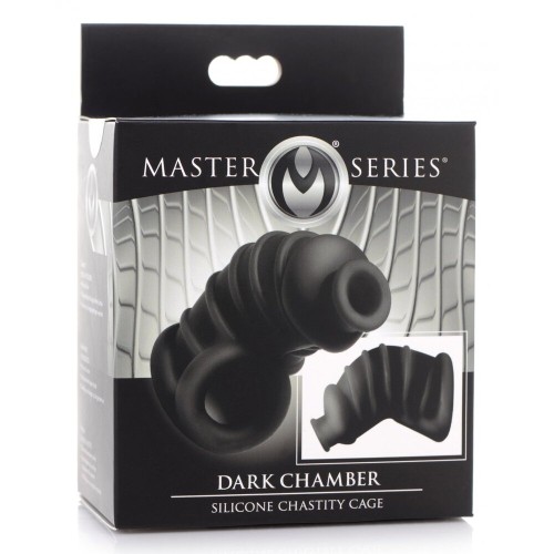 Master Series Dark Chamber Chastity Cage for Deep Desire