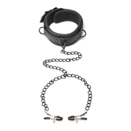 Temptress con Collar Ajustable Master Series para Juego BDSM