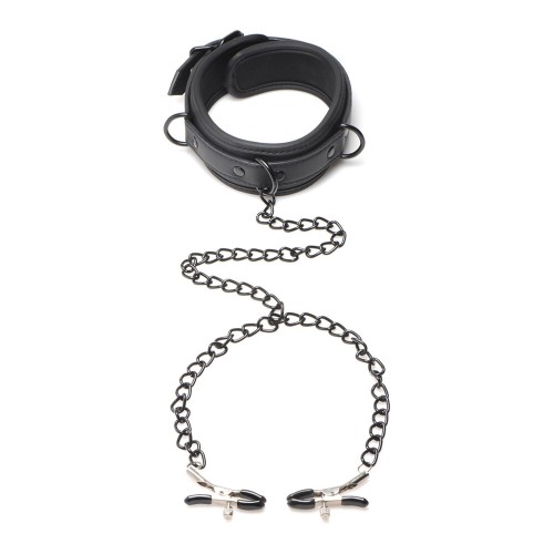 Temptress con Collar Ajustable Master Series para Juego BDSM