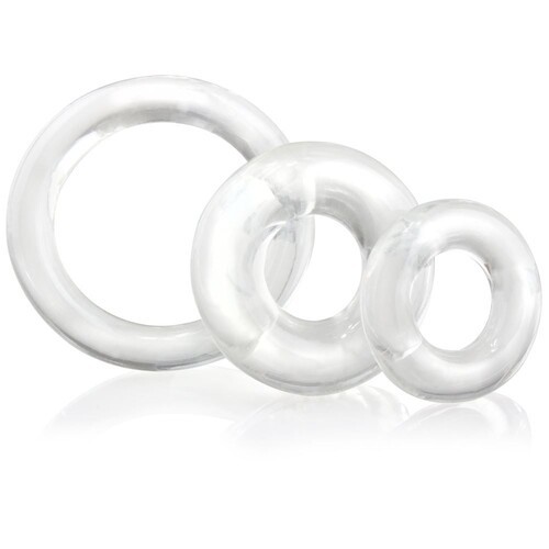 Screaming O RingO x3 Anillos para el Pene Transparentes - Erecciones Mejoradas