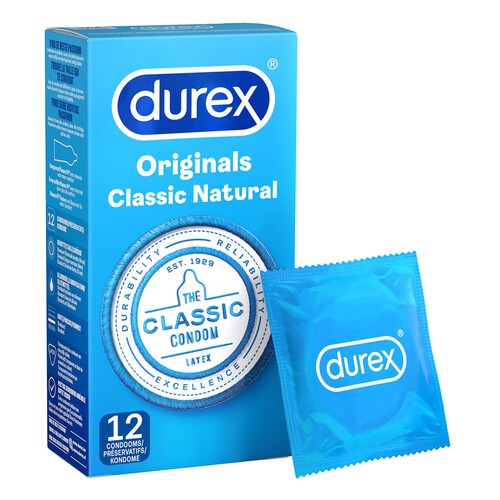 Condones Naturales Clásicos Durex Originales 12 Unidades