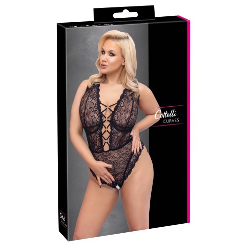 Body Crotchless Cottelli Curve para Encanto Seductor