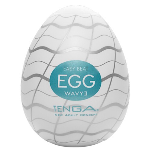 Tenga Wavy 2 Egg Masturbator | Ribbed Sensation