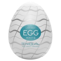 Tenga Wavy 2 Huevo Masturbador | Sensación Acanalada