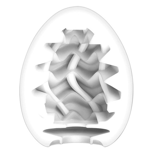 Tenga Wavy 2 Egg Masturbator | Ribbed Sensation