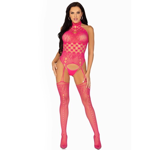 Leg Avenue High Neck Halter Suspender Body