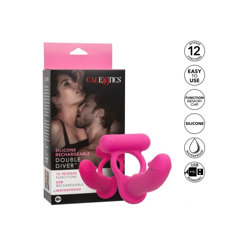 Silicone Rechargeable Double Diver for Couples