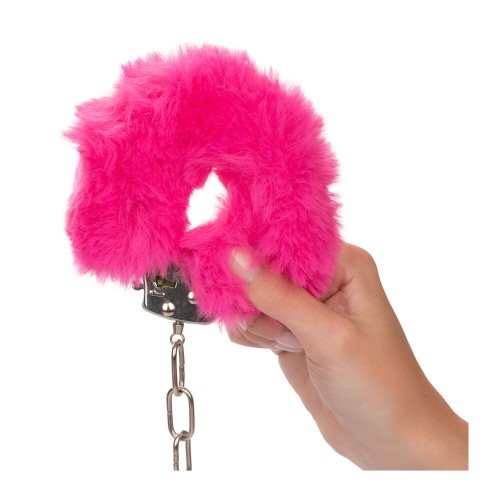 Manillas de Peluche Ultra Suaves Rosas - Restricción Lujosa