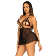 Leg Avenue Open Cup Babydoll Set