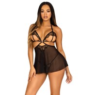 Leg Avenue Open Cup Babydoll Set