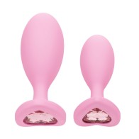 Duo de Tapones Anal Crystal First Time para Juego Anal