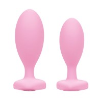 Duo de Tapones Anal Crystal First Time para Juego Anal