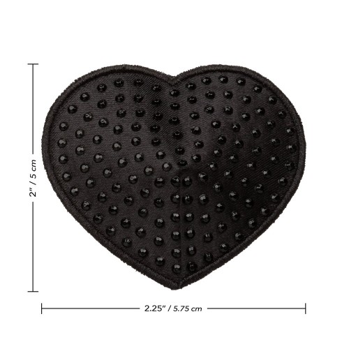 Radiance Black Heart Pasties for Glamorous Nights