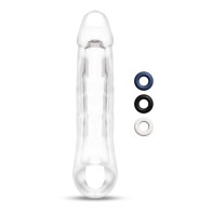 Extensor de Pene Transparente de 2 Pulgadas Size Up para Placer Aumentado