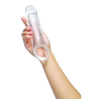 Extensor de Pene Transparente de 2 Pulgadas Size Up para Placer Aumentado