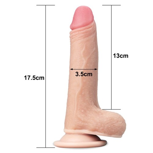 Lovetoy Dildo Realista de Piel Deslizante 7 Pulgadas para Placer Máximo