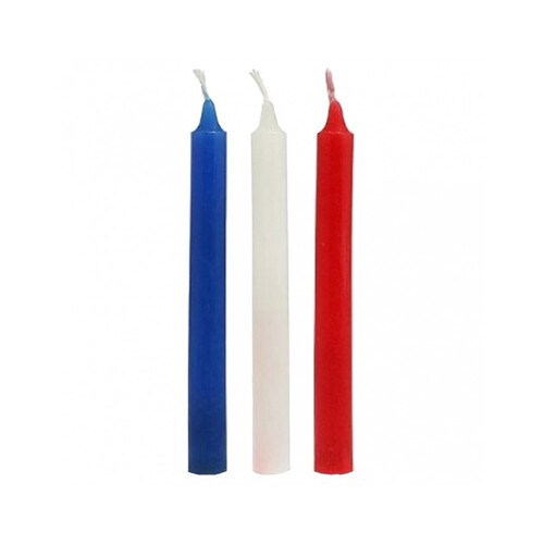 Rimba BDSM Hot Wax Candle Set - Blue, White, Red