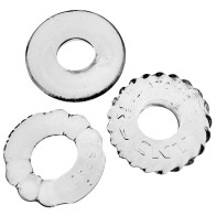 Pack de 3 Cockrings Bonemaker Oxballs para Placer Mejorado