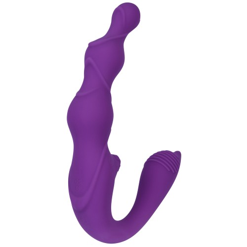 Evolved Come Together Pink Strapless Strap-On Double Vibrator