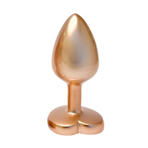 Gleaming Love Pearl Gold Small Butt Plug for Elegant Pleasure