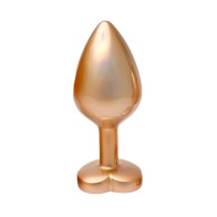 Gleaming Love Pearl Gold Butt Plug Medium