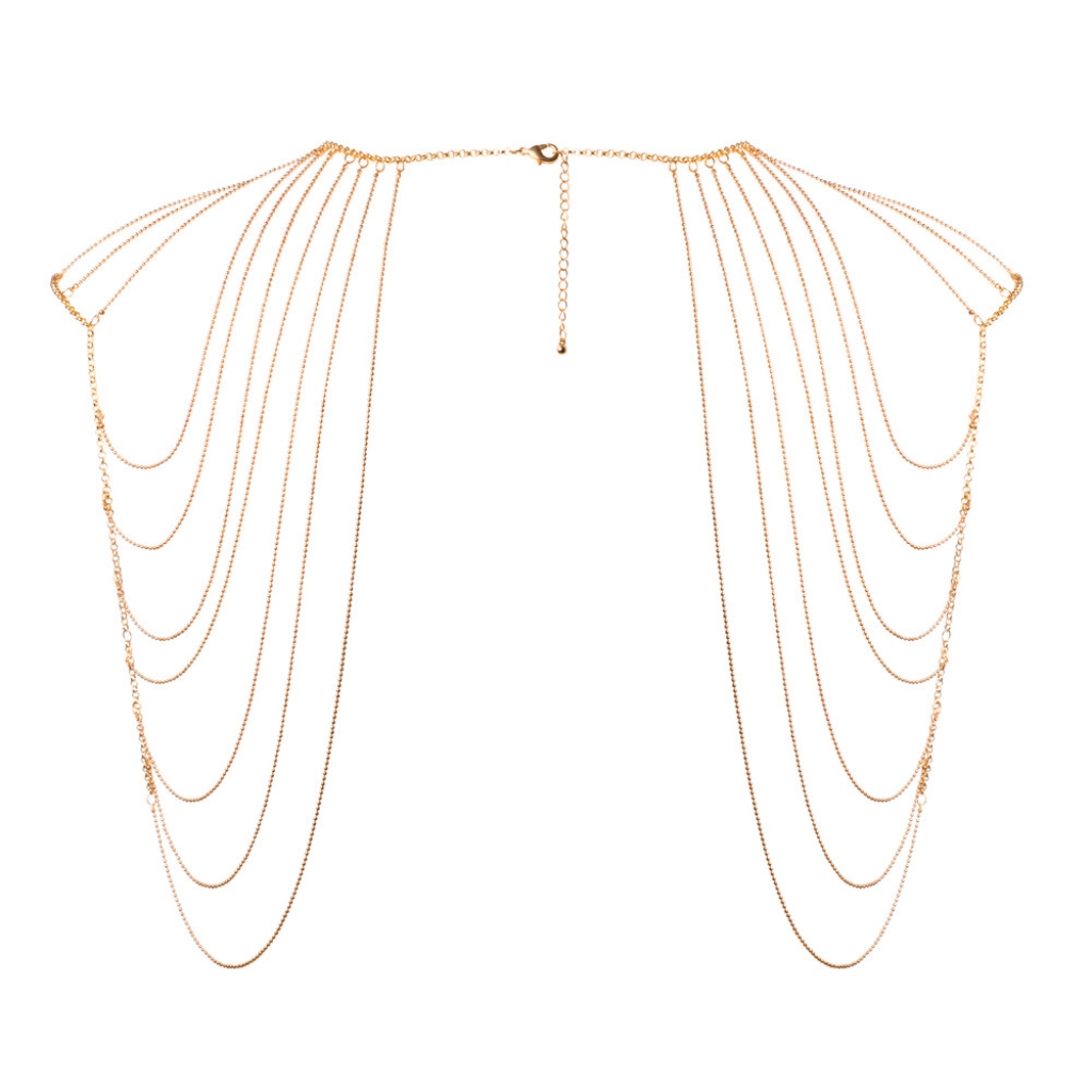 Bijoux Indiscrets Magnifique Adjustable Shoulder Jewelry in Gold