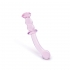 Glaze Glass Rosebud G-Spot Dildo - Artistic Pleasure